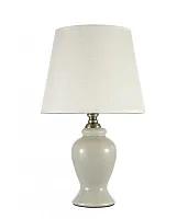 Настольная лампа Lorenzo E 4.1 C Arti Lampadari белая 1 лампа, основание бежевое керамика в стиле классика 