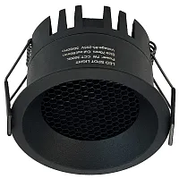 Светильник точечный LED Dorsum WTD.O02.600.V0.07 Wertmark чёрный на 1 лампу, основание чёрное в стиле хай-тек современный круглый