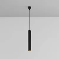 Светильник подвесной Focus LED P072PL-L12B4K-1 Maytoni чёрный 1 лампа, основание чёрное в стиле современный хай-тек 