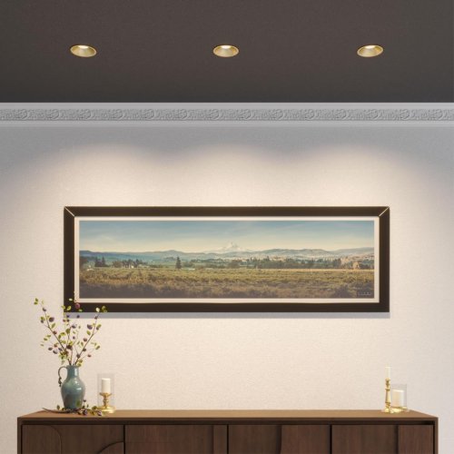 Светильник точечный LED Nova 359856 Novotech бронзовый на 1 лампу, основание бронзовое в стиле хай-тек круглый фото 3