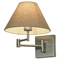 Бра LSP-8542 Lussole бежевый 1 лампа, основание матовое никель в стиле кантри 