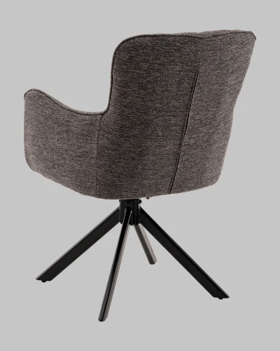 Стул обеденный Eima,  тёмно-серый УТ000040784 Stool Group, тёмно-серый/рогожка, ножки/металл/чёрный, размеры - *860**** фото 6