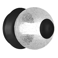 Бра LED Peek SL6120.401.01 ST-Luce прозрачный на 1 лампу, основание чёрное в стиле минимализм 