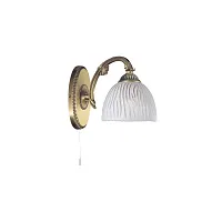 Бра с выключателем A 5650/1  Reccagni Angelo белый 1 лампа, основание античное бронза в стиле классический 