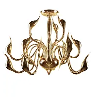 Люстра потолочная CIGNO COLLO 751182 Lightstar золотая на 18 ламп, основание золотое в стиле современный 