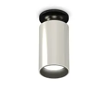 Светильник накладной Techno Spot XS XS6325101 Ambrella light серебряный 1 лампа, основание чёрное в стиле хай-тек современный круглый