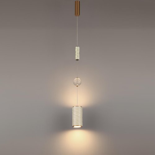 Светильник подвесной LED Riviera 5450/18L Odeon Light белый на 1 лампу, основание латунь в стиле классический современный фото 4 Светильник подвесной LED Riviera 5450/18L Odeon Light белый на 1 лампу, основание латунь в стиле классический современный фото 4