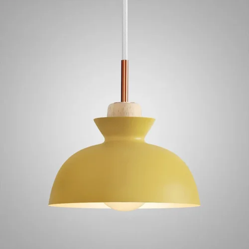 Светильник подвесной OMG A Yellow 179783-26 ImperiumLoft жёлтый на 1 лампу, основание золотое в стиле современный скандинавский 