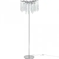 Торшер Milano-1 23141.480-1650.5.E14.D CR Arte Milano ветви прозрачный на 5 ламп, основание хром в стиле современный флористика Торшер Milano-1 23141.480-1650.5.E14.D CR Arte Milano ветви прозрачный на 5 ламп, основание хром в стиле современный флористика
