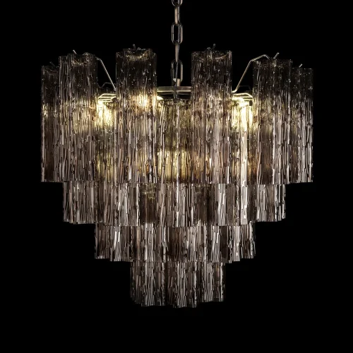 Люстра подвесная Мурано / Murano 10580/600 Smoke LOFT IT дымчатая на 10 ламп, основание бронзовое в стиле арт-деко современный фото 4