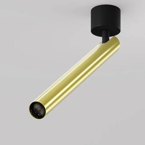 Спот с 1 лампой LED Focus T C141CL-L300-6W3K-BBS Maytoni латунь LED в стиле современный хай-тек трубочки фото 9