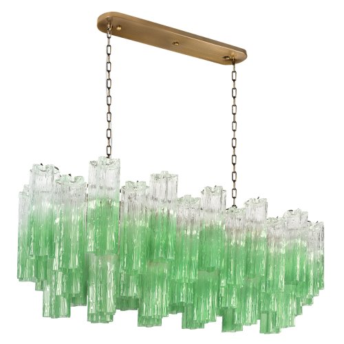 Люстра подвесная Мурано / Murano 10580/1000R Clear green LOFT IT зелёная на 11 ламп, основание бронзовое в стиле современный арт-деко Люстра подвесная Мурано / Murano 10580/1000R Clear green LOFT IT зелёная на 11 ламп, основание бронзовое в стиле современный арт-деко