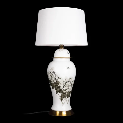 Настольная лампа Equilibrium 10290T LOFT IT белая 1 лампа, основание разноцветное керамика в стиле классический современный  фото 2