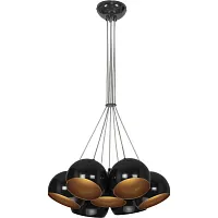 Светильник подвесной Ball Black-Gold 6588-NW Nowodvorski чёрная на 7 ламп, основание чёрное в стиле хай-тек 