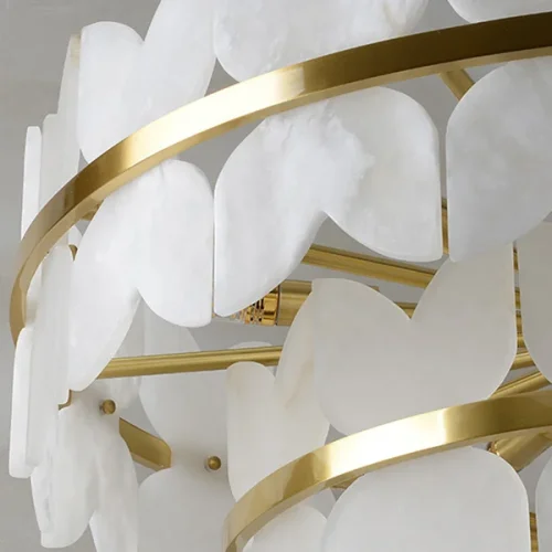 Люстра подвесная IOANNA D100 219577-23 ImperiumLoft белая на 29 ламп, основание латунь в стиле современный фото 7 Люстра подвесная IOANNA D100 219577-23 ImperiumLoft белая на 29 ламп, основание латунь в стиле современный фото 7