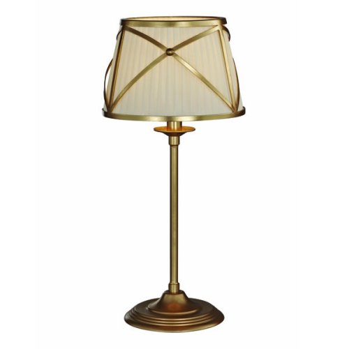 Настольная лампа TORINO L57731.08 L'ARTE LUCE бежевая 1 лампа, основание медь металл в стиле классический 