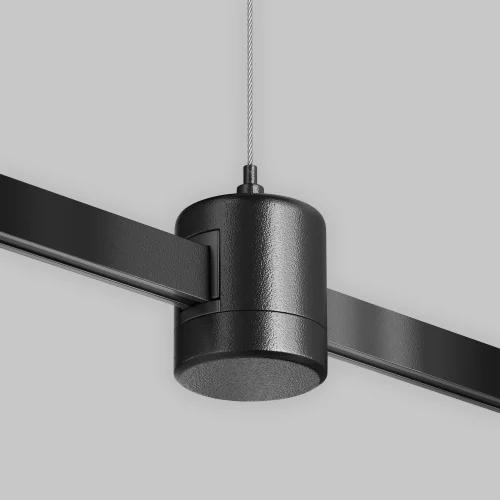 Подвес тросовый Hang с прямым коннектором питания Magnetic trаck system Flarity TRA157SW-IPC1-B Maytoni чёрный в стиле для светильников серии Magnetic trаck system Flarity flarity магнитная фото 2