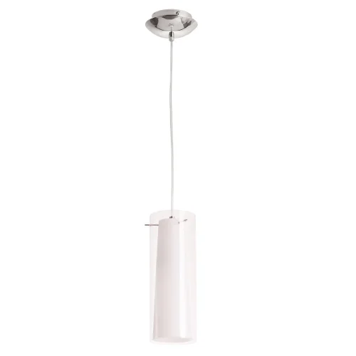 Светильник подвесной Aries A8983SP-1CC Arte Lamp белый на 1 лампу, основание хром в стиле современный 