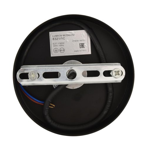 Светильник подвесной Armina 8321/1C Lumion чёрный на 1 лампу, основание чёрное в стиле лофт фото 6