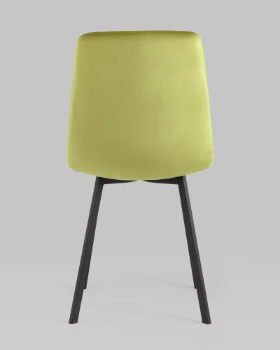 Стул Chilly, велюр фисташковый, сиденье УТ000039629 Stool Group, оливковый/велюр, ножки/металл/чёрный, размеры - ***** фото 6