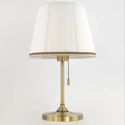 Настольная лампа Линц CL402730 Citilux белая 1 лампа, основание бронзовое металл в стиле классический прованс  фото 2