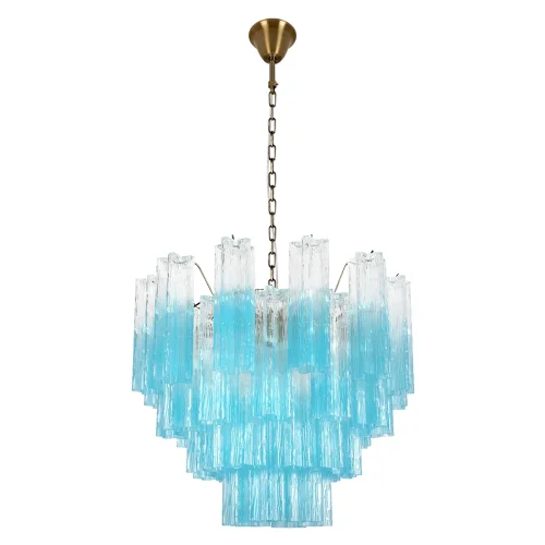 Люстра подвесная Мурано / Murano 10580/600 Clear blue LOFT IT синяя на 10 ламп, основание бронзовое в стиле современный арт-деко Люстра подвесная Мурано / Murano 10580/600 Clear blue LOFT IT синяя на 10 ламп, основание бронзовое в стиле современный арт-деко
