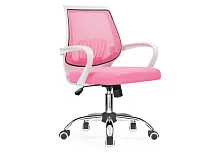 Компьютерное кресло Ergoplus pink / white 15376 Woodville, розовый/ткань, ножки/металл/хром, размеры - *940***610*