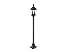 Парковый светильник ST2037 Ambrella light уличный IP54 чёрный 1 лампа, плафон прозрачный в стиле хай-тек современный E27