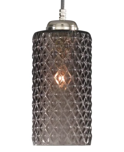 Светильник подвесной L 10000/1 Reccagni Angelo серый чёрный 1 лампа, основание никель в стиле классический современный выдувное фото 3
