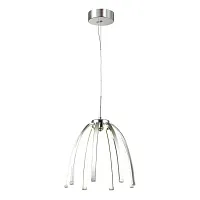 Светильник подвесной LED Calvada 4102/72CL Odeon Light хром на 1 лампу, основание хром в стиле хай-тек 