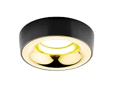 Светильник точечный A890 BK/G Ambrella light чёрный 1 лампа, основание чёрное в стиле хай-тек современный 