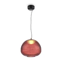 Светильник подвесной LED Enchantment FR5384PL-L11R Freya красный на 1 лампу, основание чёрное в стиле современный 
