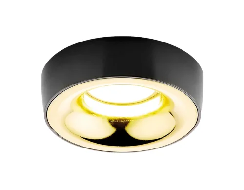Светильник точечный A890 BK/G Ambrella light чёрный 1 лампа, основание чёрное в стиле хай-тек современный 