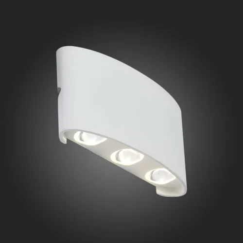 Настенный светильник LED уличный Bisello SL089.501.06 ST-Luce уличный IP54 белый на 6 ламп, плафон белый в стиле минимализм хай-тек LED фото 2