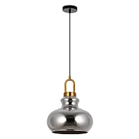 Светильник подвесной Bell A1992SP-1PB Arte Lamp серый 1 лампа, основание медь в стиле современный выдувное
