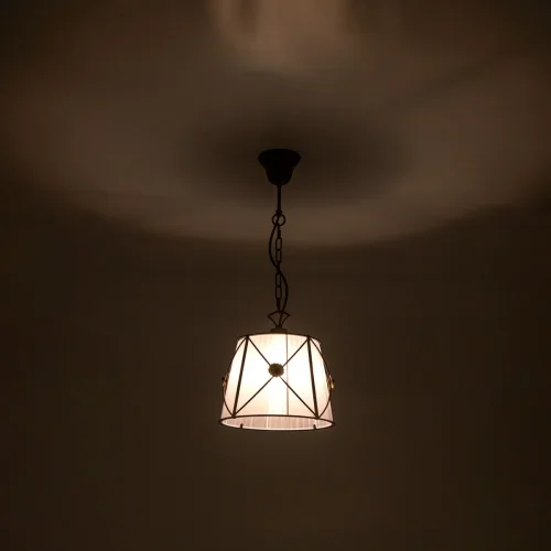 Светильник подвесной Дрезден CL409212 Citilux белый 1 лампа, основание коричневое в стиле классический кантри  фото 5