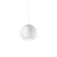 Светильник подвесной MR JACK SP1 BIG BIANCO Ideal Lux белый 1 лампа, основание белое в стиле модерн шар