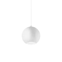 Светильник подвесной MR JACK SP1 BIG BIANCO Ideal Lux белый на 1 лампу, основание белое в стиле современный шар