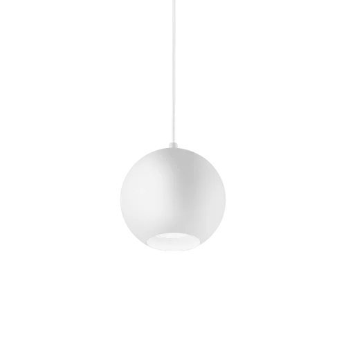 Светильник подвесной MR JACK SP1 BIG BIANCO Ideal Lux белый 1 лампа, основание белое в стиле современный шар