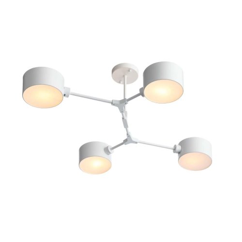 Люстра потолочная Gimento SLE183502-04 Evoluce белая на 4 лампы, основание белое в стиле современный  фото 3