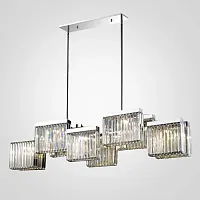 Светильник подвесной ImperiumLoft Broadway 10 EP68031L-10 chrome 109538-30 ImperiumLoft хром на 10 ламп, основание хром в стиле современный 