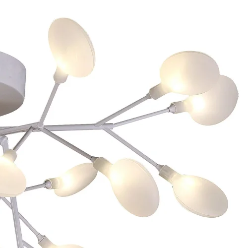 Люстра потолочная Skein 2479-9U F-promo белая на 27 ламп, основание белое в стиле современный ветви фото 6