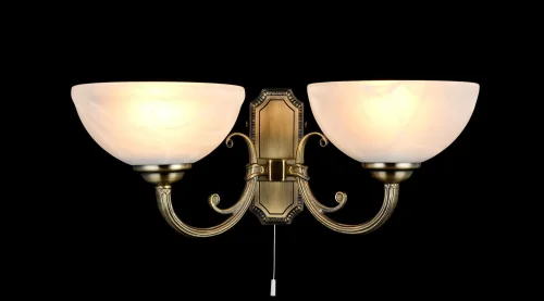 Бра Herbert FR2012-WL-02-BZ Freya белый на 2 лампы, основание бронзовое в стиле классический  фото 3