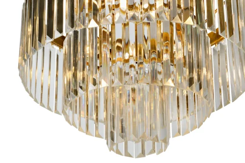 Люстра подвесная Triumph 8945-4+1 GLD iLamp прозрачная на 5 ламп, основание золотое в стиле американский современный  фото 4