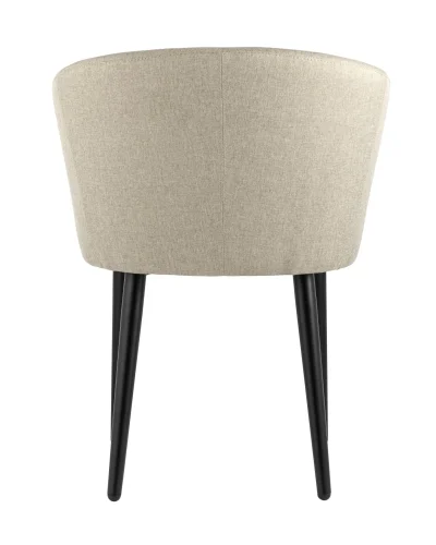 Кресло Ральф рогожка бежевый УТ000034591 Stool Group, бежевый/рогожка, ножки/металл/чёрный, размеры - ****580*600 фото 3