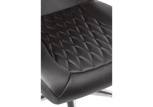 Компьютерное кресло Damian black / satin chrome 15430 Woodville, чёрный/экокожа, ножки/металл/хром, размеры - *1330***650* фото 7