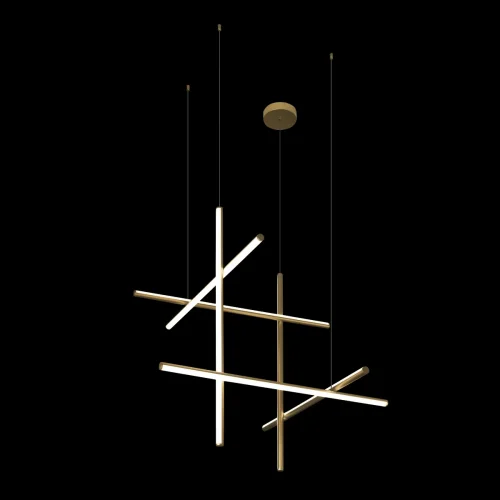Светильник подвесной LED Coordinates 10393/C LOFT IT белый матовый золото на 6 ламп, основание матовое золото в стиле хай-тек фото 2