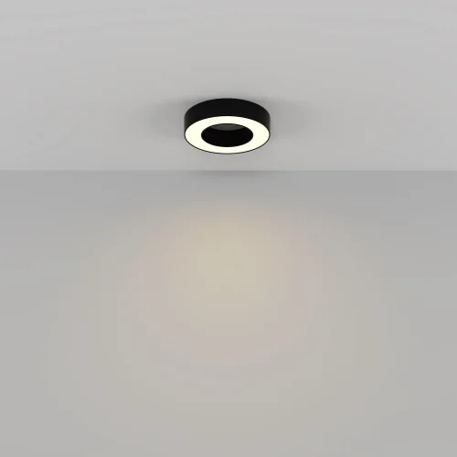 Светильник потолочный LED Lua C093CL-24W3K-B Maytoni белый на 1 лампу, основание чёрное в стиле современный хай-тек фото 4