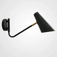 Настенный светильник NATI Black 224047-23 ImperiumLoft чёрный 1 лампа, основание латунь в стиле скандинавский модерн 
