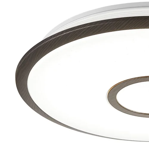 Люстра потолочная LED с пультом Старлайт Смарт CL703A45G Citilux белая на 1 лампа, основание венге в стиле современный хай-тек с пультом яндекс алиса голосовое управление фото 2